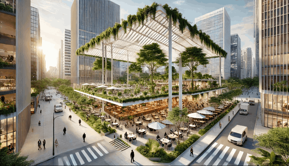 Revestimentos ACM de alta qualidade: Utilizados para garantir durabilidade, estética moderna e eficiência energética ao empreendimento.